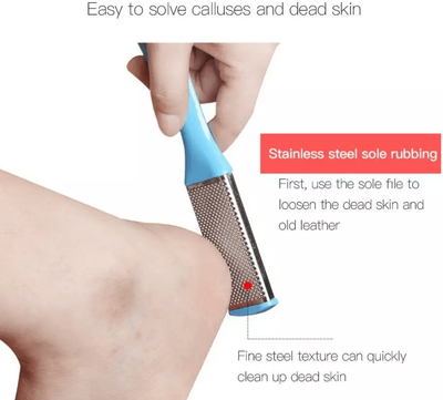 PRiME Double Side Feet Hard Dead Skin File Callus Remover Foot Scrubber For Pedicure Care Double Side Feet Hard Dead Skin File Callus Remover Foot Scrubber For Pedicure Care