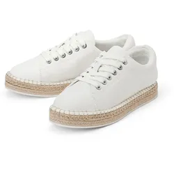 Tchibo - Canvas-Sneaker - Damen - Gr. 37 - weiß