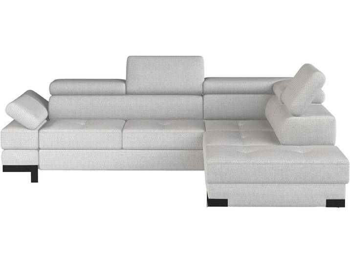 Ecksofa EMPORIO Stoff hellgrau