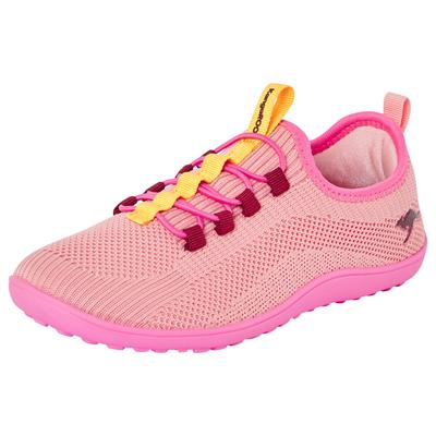 Sneaker KANGAROOS "K-BFK BOLE", Mädchen, Gr. 38, rosa (rose, egg yolk), Textil, Schuhe Sneaker, Barfussschuh