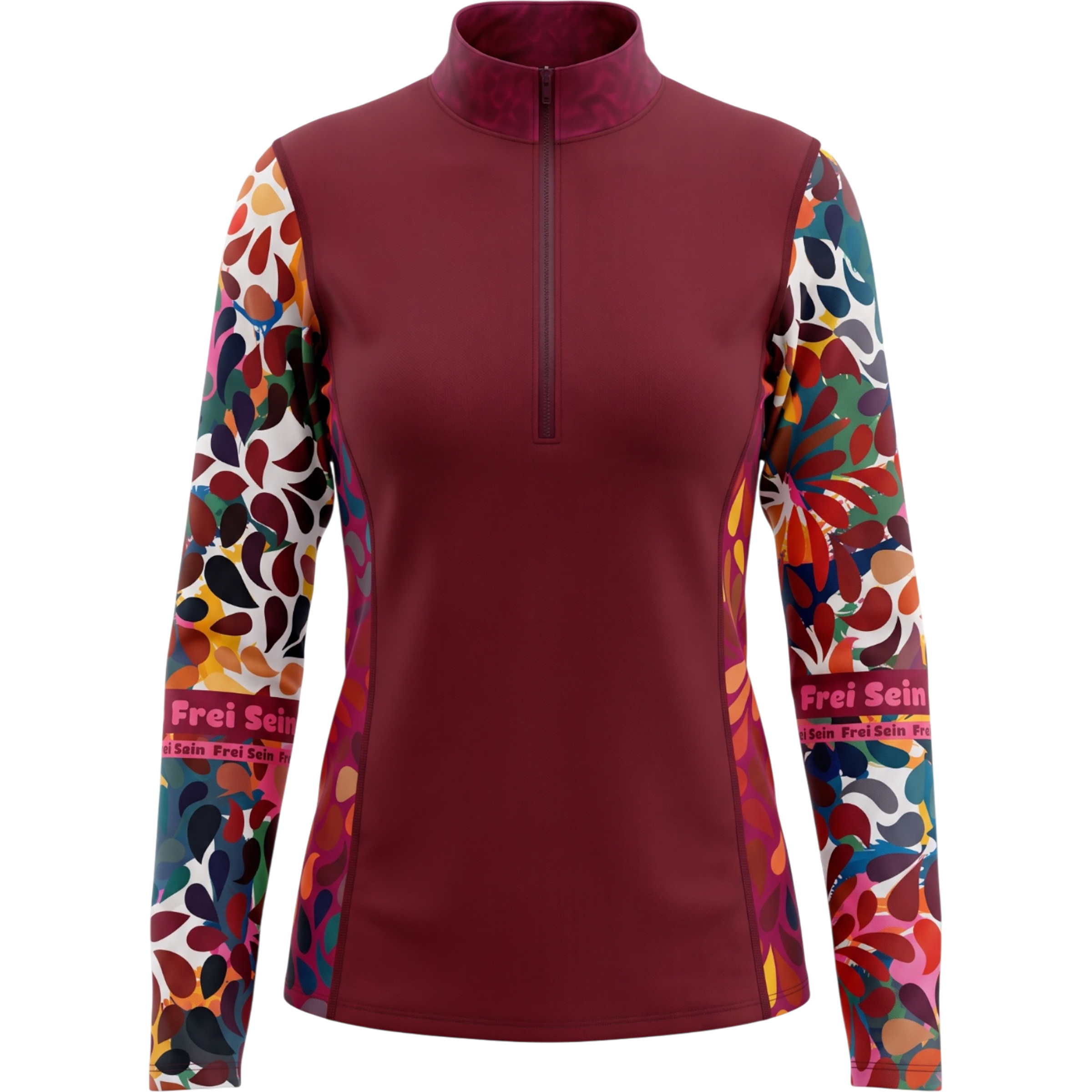 FreiSein GlücksPilz Damen Longsleeves rot Größe M Lifestyle Schnell trocknend