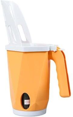 United Cat Litter Scoop With Built In Waste Bin & Removable Storage Compartment yellow