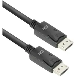 ACT 1 meter DisplayPort 1.4 LSZH cable 8K, low EMI, male - male (1 m), Videokabel, Schwarz