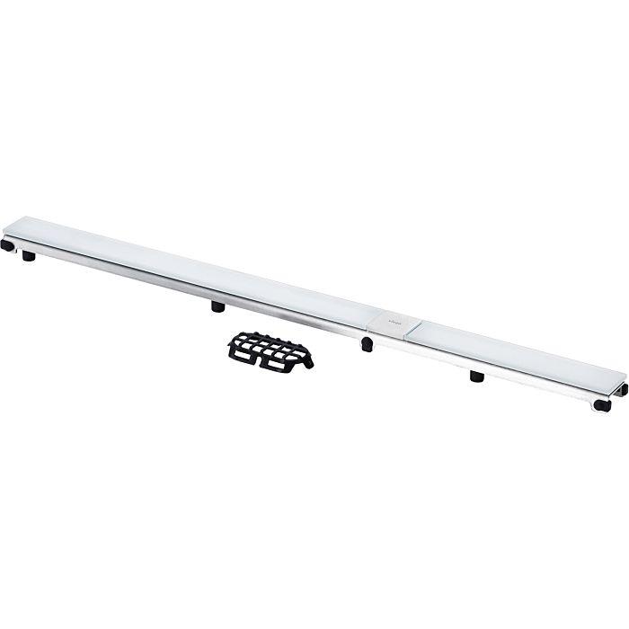 Viega Advantix Duschrinnen-Rost Visign ER14 737511 800 mm, Glas (ESG) klar/hellgrau, 4982.81
