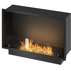 OutInFire SLIM INSIDE BLACK - Bioethanol-Einbaukamin 80 cm