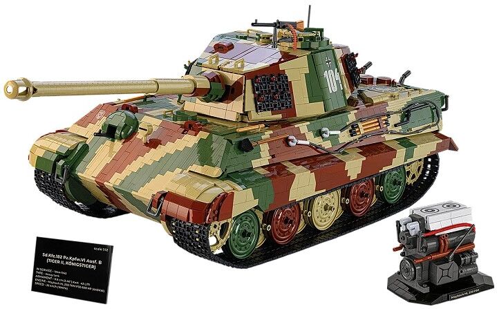 Cobi 11000 PCS TIGER II Knigstiger 1:12 COBI-2808