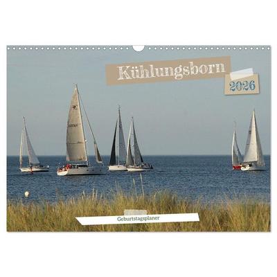 Kühlungsborn Geburtstagsplaner (Wandkalender 2026 DIN A3 quer), CALVENDO Monatskalender