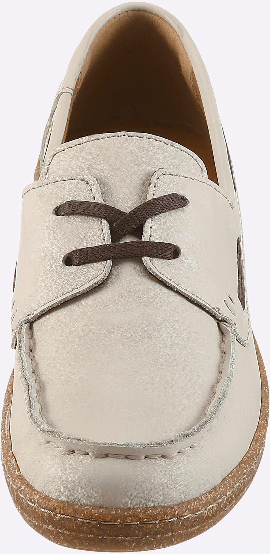 Schnürschuh LORETTA, Damen, Gr. 36, beige (champagner), Glattleder, Schuhe Schnürschuh champagner 36