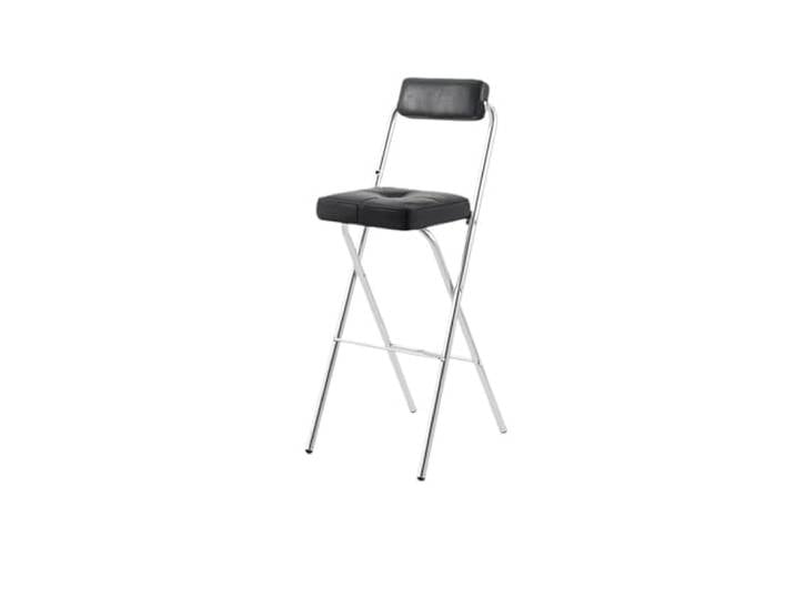 IUVYTA Klappbare Barhocker-Stühle Mit Thekenhöhe Küchenhocker, platzsparende moderne Möbel(55cm-black)