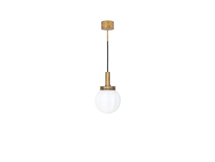 Konsthantverk Pendentif Klyfta Ø15 cm Laiton brut-opale
