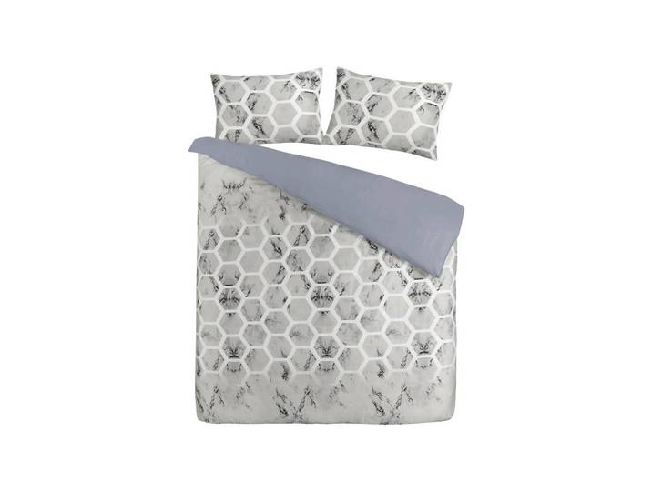 Kayoom Bettwäscheset, Grau, Textil, 240x240 cm, pflegeleicht, weiche und anschmiegsame Oberfläche, Heimtextilien, Bettwäsche, Bettwäsche