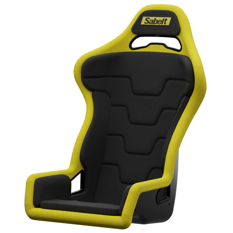 Sabelt SRS-1 Simracing-Sitz, Glasfaser-Schale, gepolstert - racing black