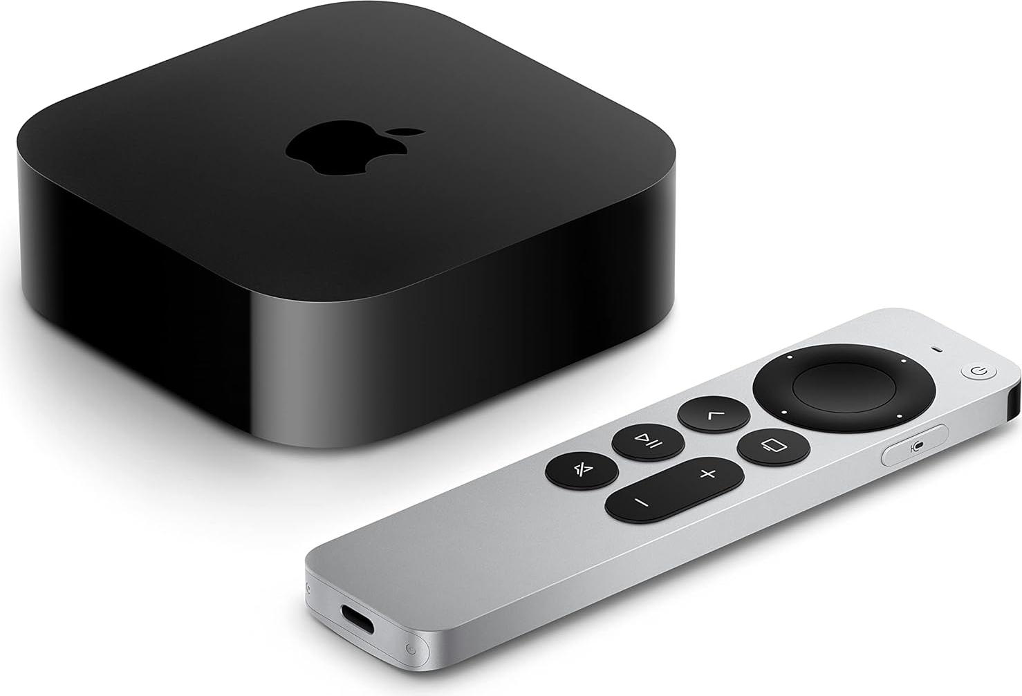 Apple TV 4K, Apple, A15, 64 GB, AVC, H.264, HEVC, M4V, MP4, MPEG4, AAC, AC3, AIFF, EAC3, FLAC, HE-AAC, MP3, MP3 VBR, WAV, GIF, HEIF, JPEG, TIFF