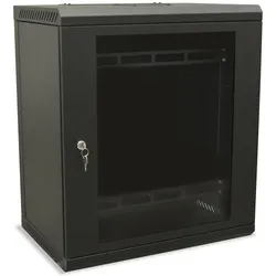 Televes Montageschrank MSR1913 19 Zoll 13U (13 HE, 19 Zoll Rack), Serverschrank, Schwarz