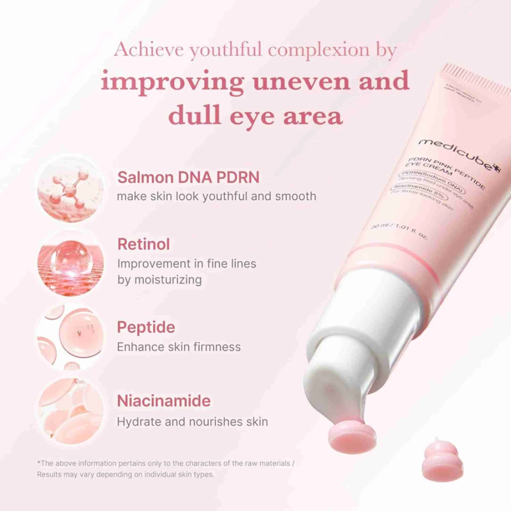 Medicube PDRN Pink Peptide Eye Cream Antiaging 30mL