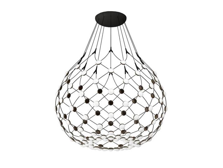 LUCEPLAN lampe à suspension MESH Ø 100 cm (Ces de 1 me - acier et polycarbonate)