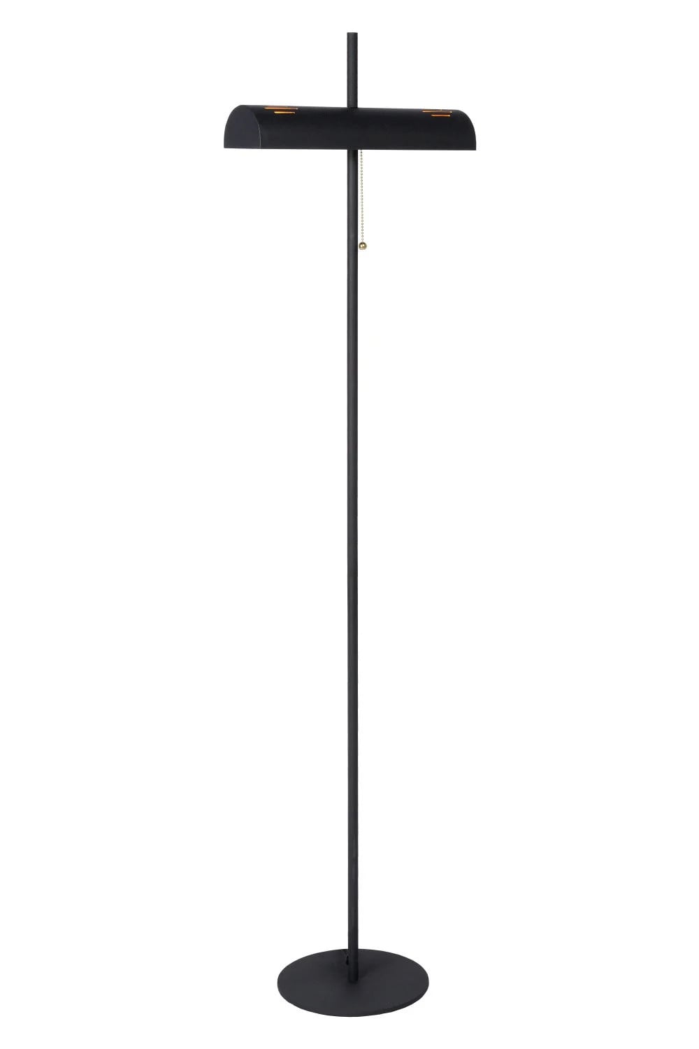 Lucide GLENDALE Vloerlamp - Zwart - 2xE27 - LED