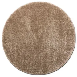 Webteppich Pace Ø 200 cm Polypropylen Braun Cappuccino