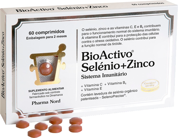 BioActivo Selénio + Zinco 60 comprimidos