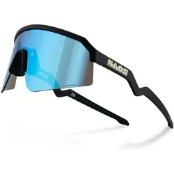 Naos, Unisex, Sportbrille, Ziris Sportbrille (Matte Black, Blau), Blau, Schwarz