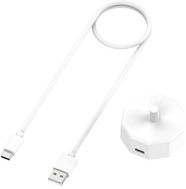 CaseAndConnect Braun Oral B Type C Electric Toothbrush Charging Base Fast Magnetic Charger Dock white