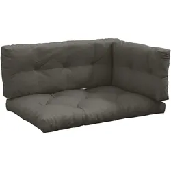 SITZKISSEN, Polyester, Dunkelgrau