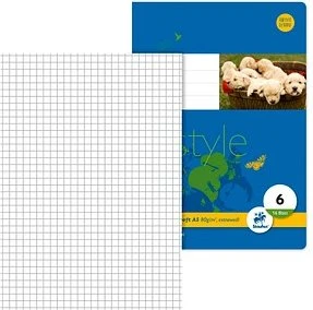 Staufen 10 Schulhefte Lineatur 5 kariert DIN A5 ohne Rand, 16 Blatt