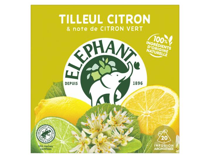 ELEPHANT Infusion Tilleul Citron x20 28g