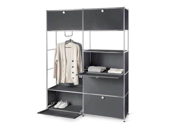 Tchibo - Systemschrank Metall »Cn3« - 152x40x1945cm - chrom -
