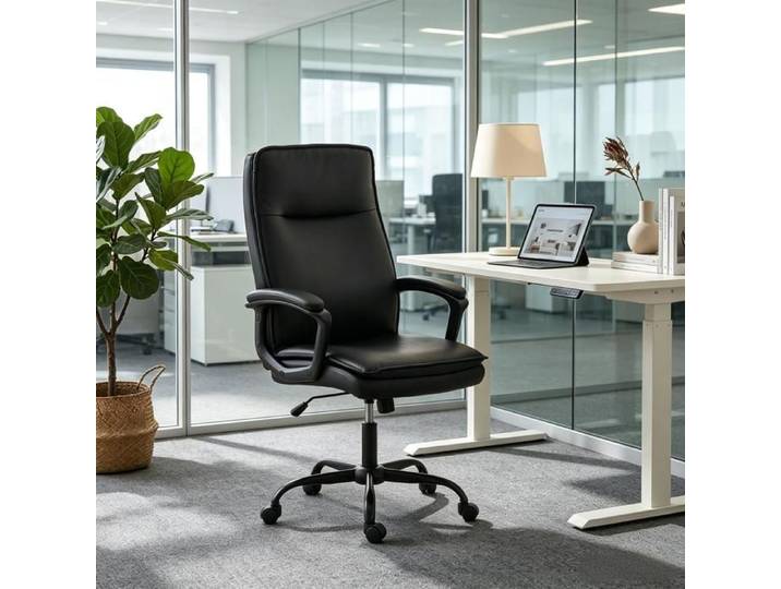 Fauteuil de bureau - ZEVKOR - Fauteuil de bureau 1 - Dossier haut - Assise double couche - Hauteur réglable 47-57 cm