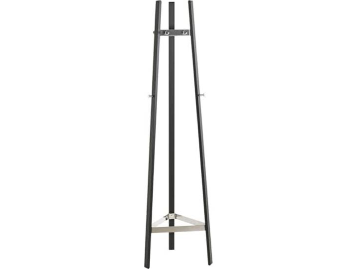 HAKU Portemanteau chromé\, noir\, portemanteau sur pied en métal - Dimensions : L 47 x H 177 x P 47 cm\, style : moderne