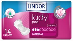 Lindor Lady Pad Normal 3 Drops 14 Unds