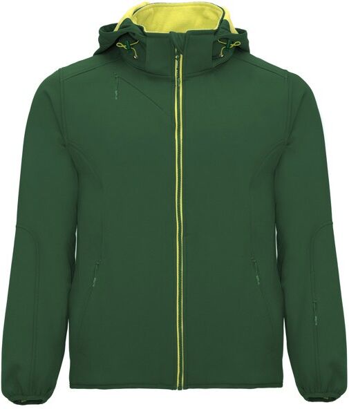 Veste softshell personnalisée déperlante deux couches Siberia XXXL VERT BOUTEILLE/LIME PUNCH