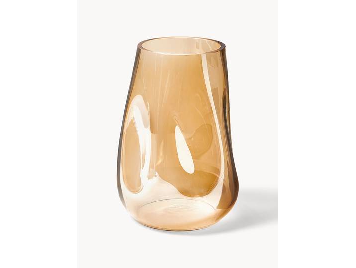 Vase en verre soufflé bouche Luster, haut. 26 cm