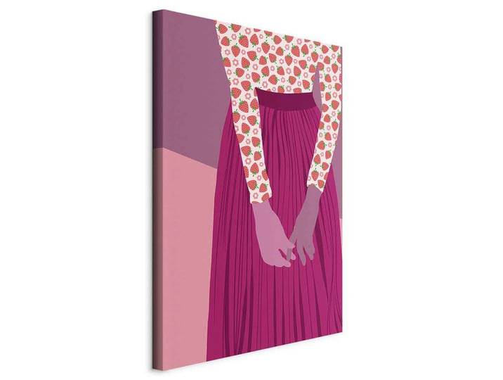 Leinwandbild Strawberry Lady Pink/Magenta