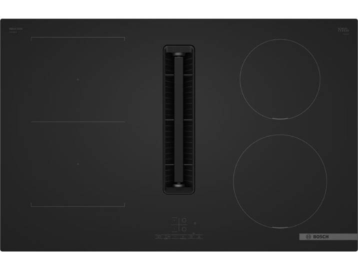 Bosch Series 4, Induction hob with integrated ventilation system, 80 cm, Matt black, surface mount without frame, PVS81AB16E, ID PVS81AB16E