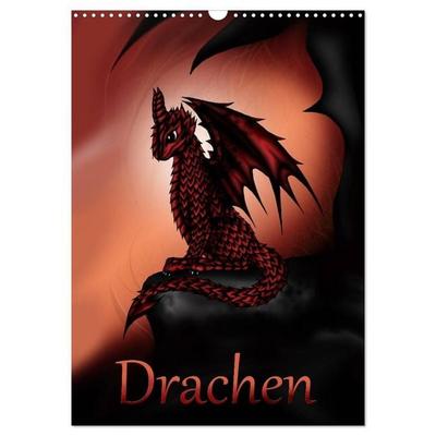 Drachen (Wandkalender 2027 DIN A3 hoch), CALVENDO Monatskalender