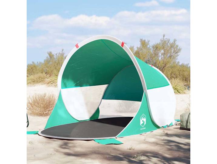 vidaXL Beach Tent Sea Green Pop-up Waterproof Green