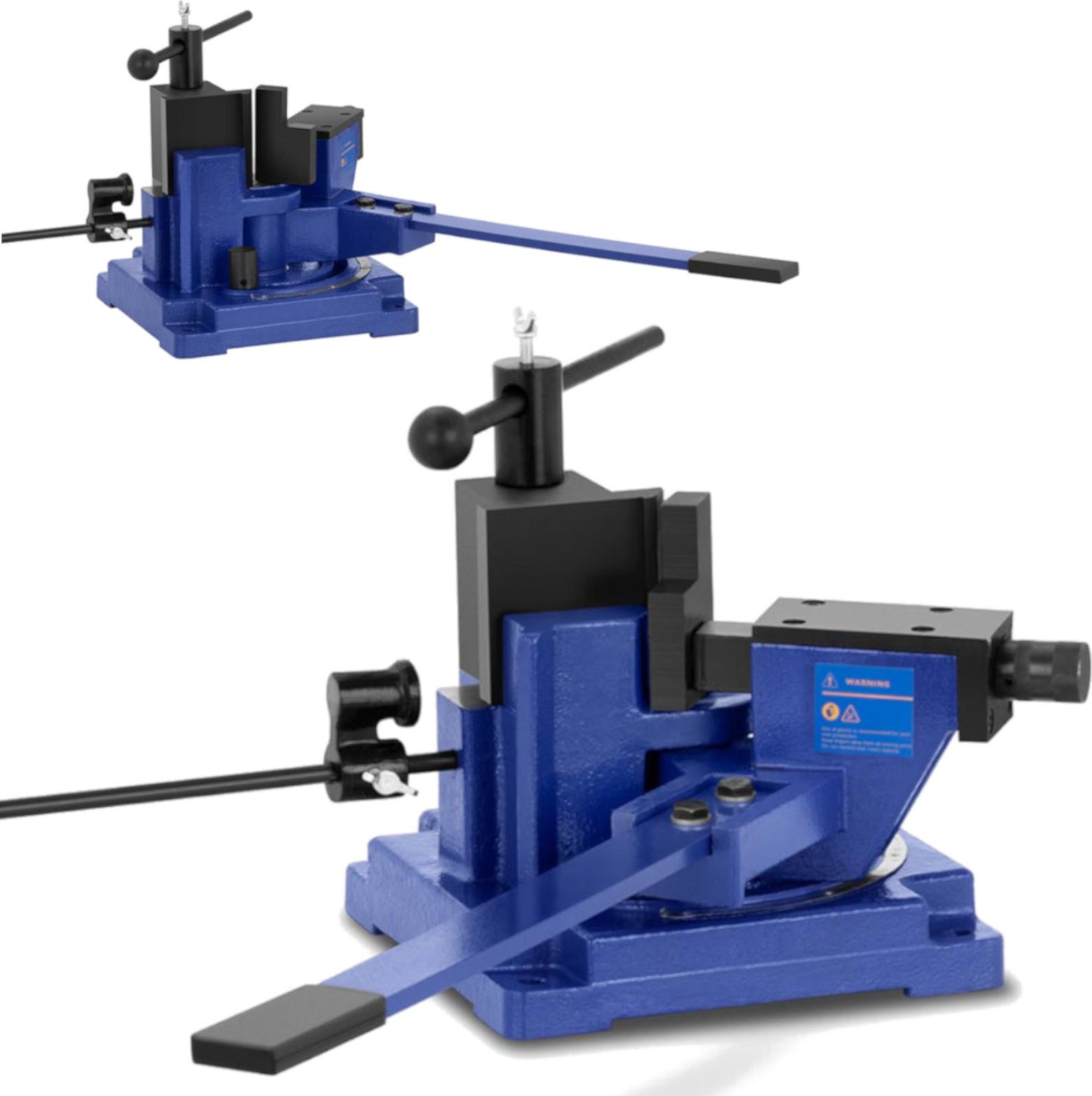 Manuelle Blechbiegemaschine mit Winkellehre Breite 100 mm Winkel bis 120 STAL