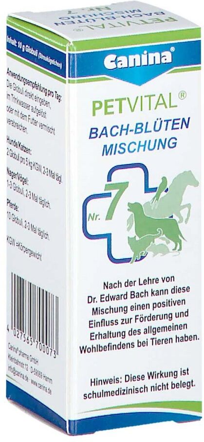 Petvital Bachblüten Nummer 7 Globuli veterinär 10g