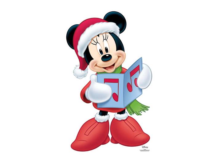 Star Cutouts - Figurine En Carton Minnie Mouse À La Chorale De Noël -haut 93 Cm