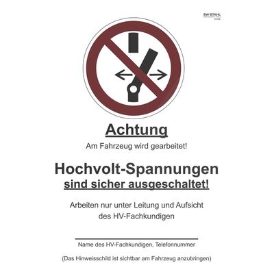 Sw Stahl Verbotsschild „Schalten verboten“ [Hersteller-Nr. 07335L]