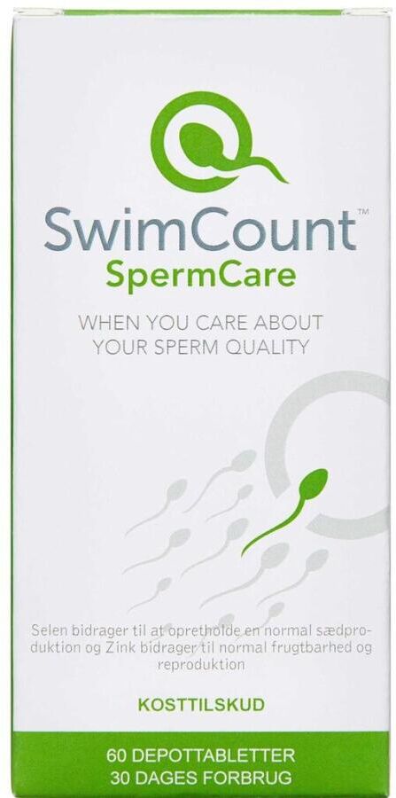 Swimcount Spermcare Kosttilskud 60 stk
