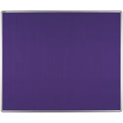 Textil-Pinnwand ekoTAB mit Alurahmen, 1200 x 900 mm, violett