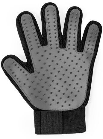 Gant de Brossage Confort Optimal pour Animaux de Compagnie Akitax polyester noir TPR