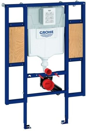 Grohe Rapid SL Wand-WC-Element 39140000 mit Befestigung für Rückenstützen/Haltegriffe, BH 1,13 m