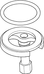 Dornbracht Befestigungssatz Circle 0430110389290 ERSATZTEILE 04301103892 D 52 x 57 mm