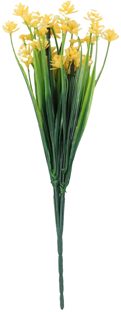 Set van 4 gele kunstbloemen boeketten voor decoratie en DIY bloemstukken