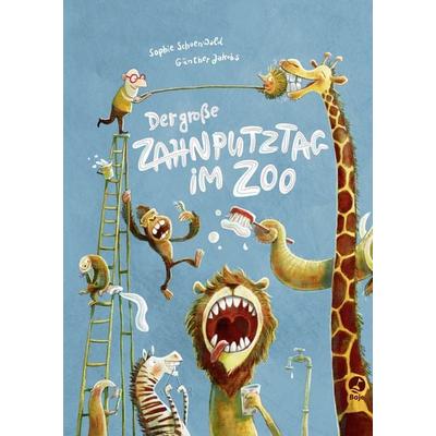 Der große Zahnputztag im Zoo (Mini-Ausgabe), Gebundene Ausgabe von Sophie Schoenwald, Baumhaus, 978-3-414-82625-1