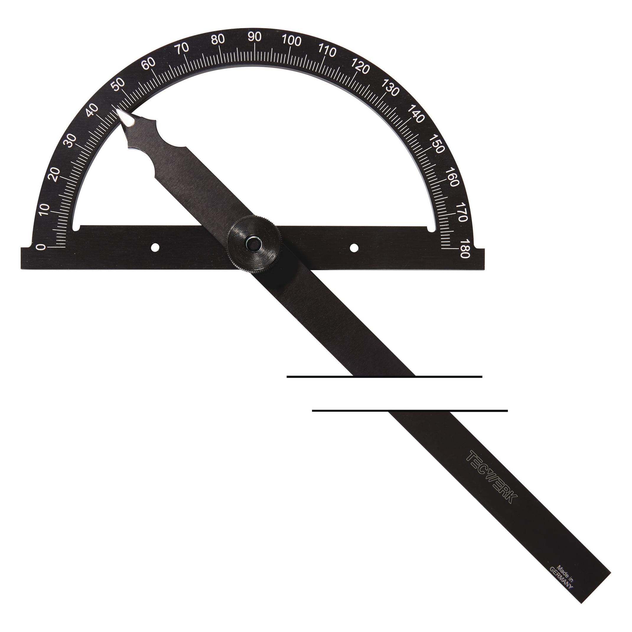 Tecwerk Winkelmesser Gradbogen-Ø 300 mm Schenkellänge 500 mm (2000858575)